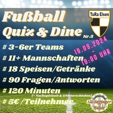 TuRa Fußball Quiz & Dine Nr. 5