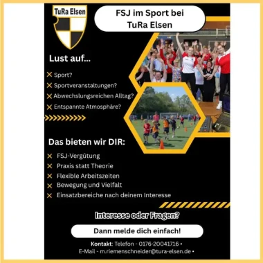Wir suchen dich für ein FSJ im Sport bei der TuRa Elsen