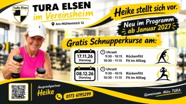 Neue Fitnesskurse bei der TuRa Elsen: Fit und schmerzfrei durch den Alltag!